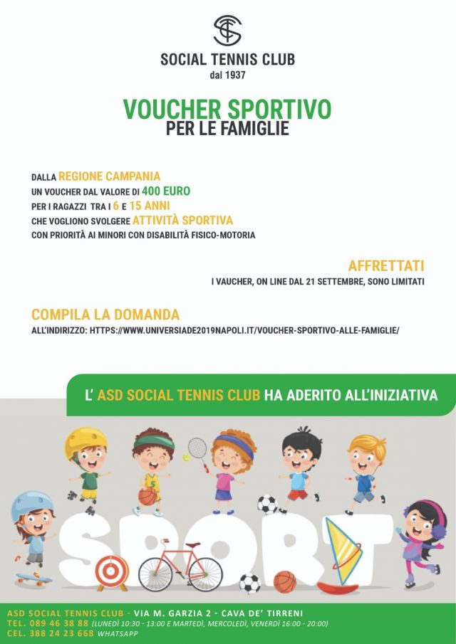 VOUCHER SPORTIVO per famiglie