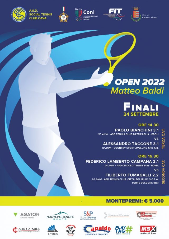 Open “Matteo Baldi” Finali 24.9.22